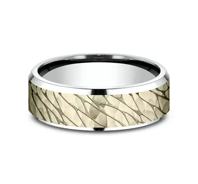 Canyon Finish Beveled Edge Comfort-Fit Band (7mm)