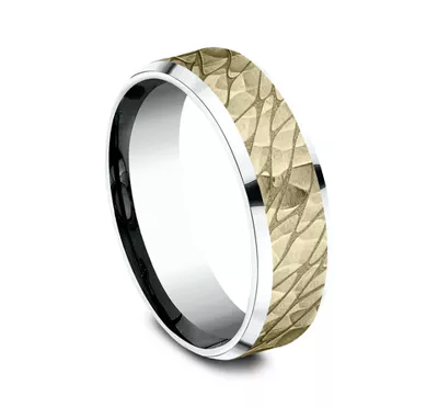 Canyon Finish Beveled Edge Comfort-Fit Band (7mm)