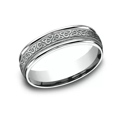 Celtic Triangle Knot Comfort-Fit Band (6mm)