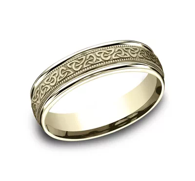 Celtic Triangle Knot Comfort-Fit Band (6mm)