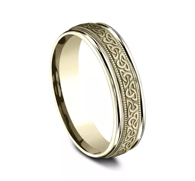 Celtic Triangle Knot Comfort-Fit Band (6mm)