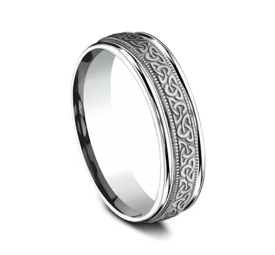 Celtic Triangle Knot Comfort-Fit Band (6mm)