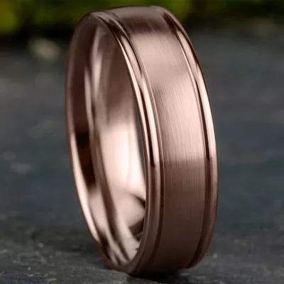 Satin Center Polished Edge Lightweight Comfort-Fit Band (6.5mm)