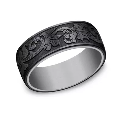 Shadow Scroll Comfort-Fit Band (8mm)