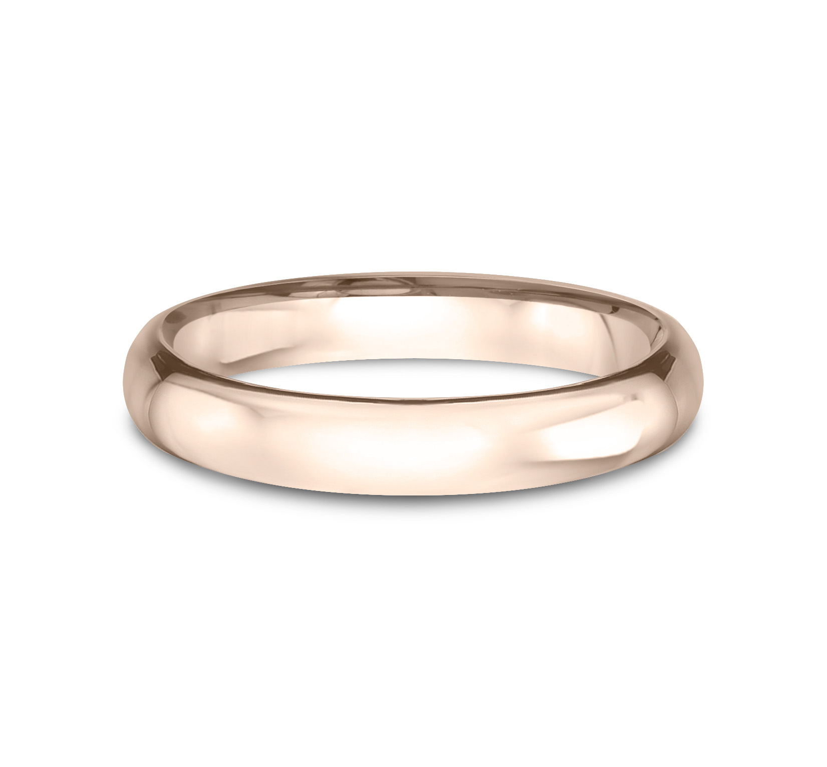 Low Dome Comfort-Fit Polished Band (3mm)