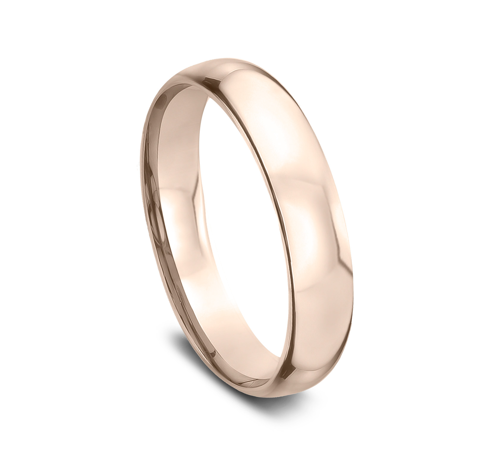 Low Dome Comfort-Fit Polished Band (4mm)