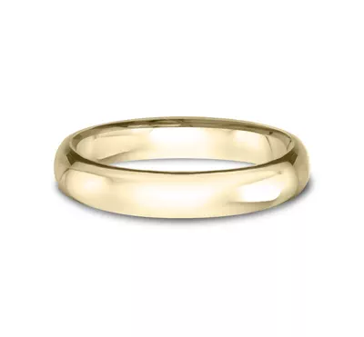 Low Dome Comfort-Fit Polished Band (4mm)