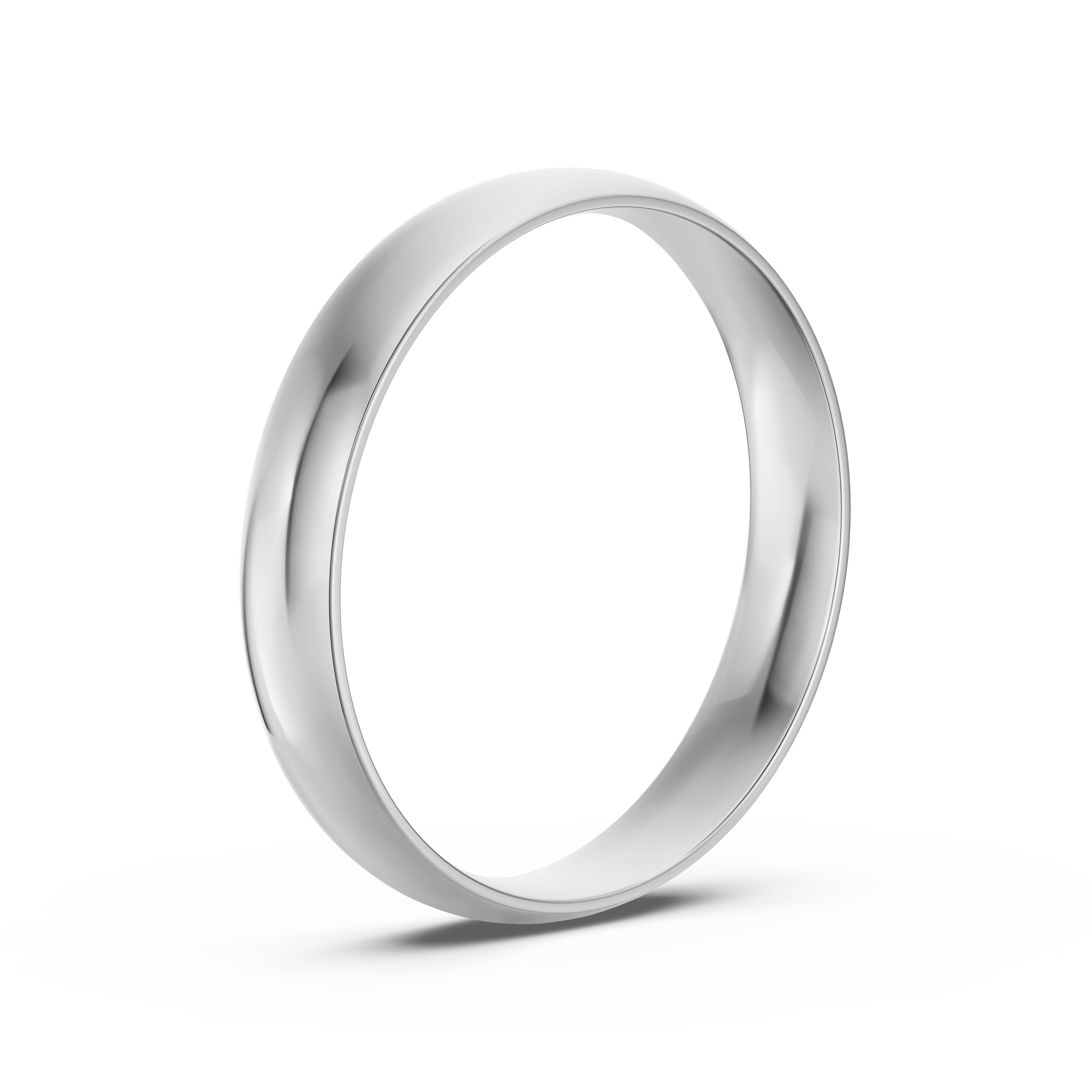 Low Dome Comfort-Fit Polished Band (4mm)
