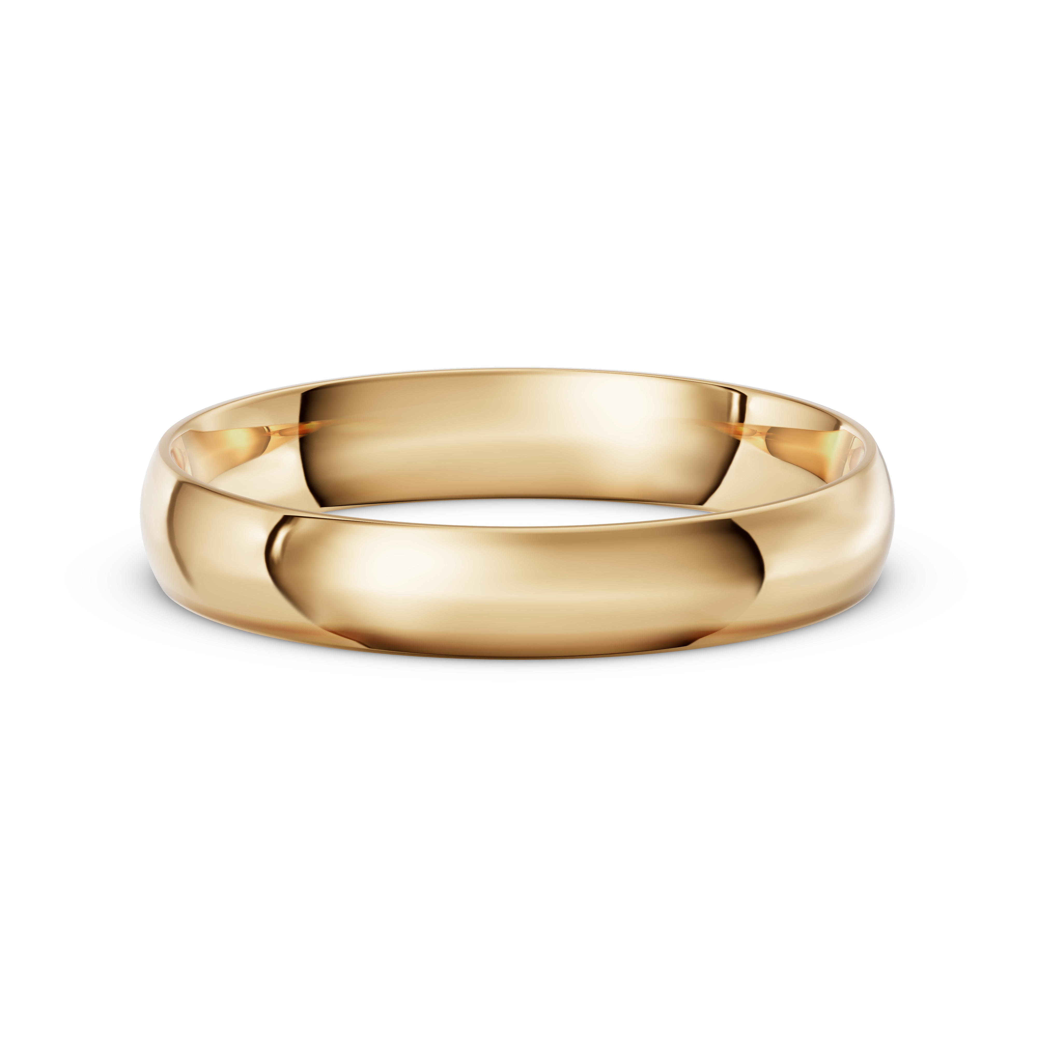 Low Dome Comfort-Fit Polished Band (4mm)