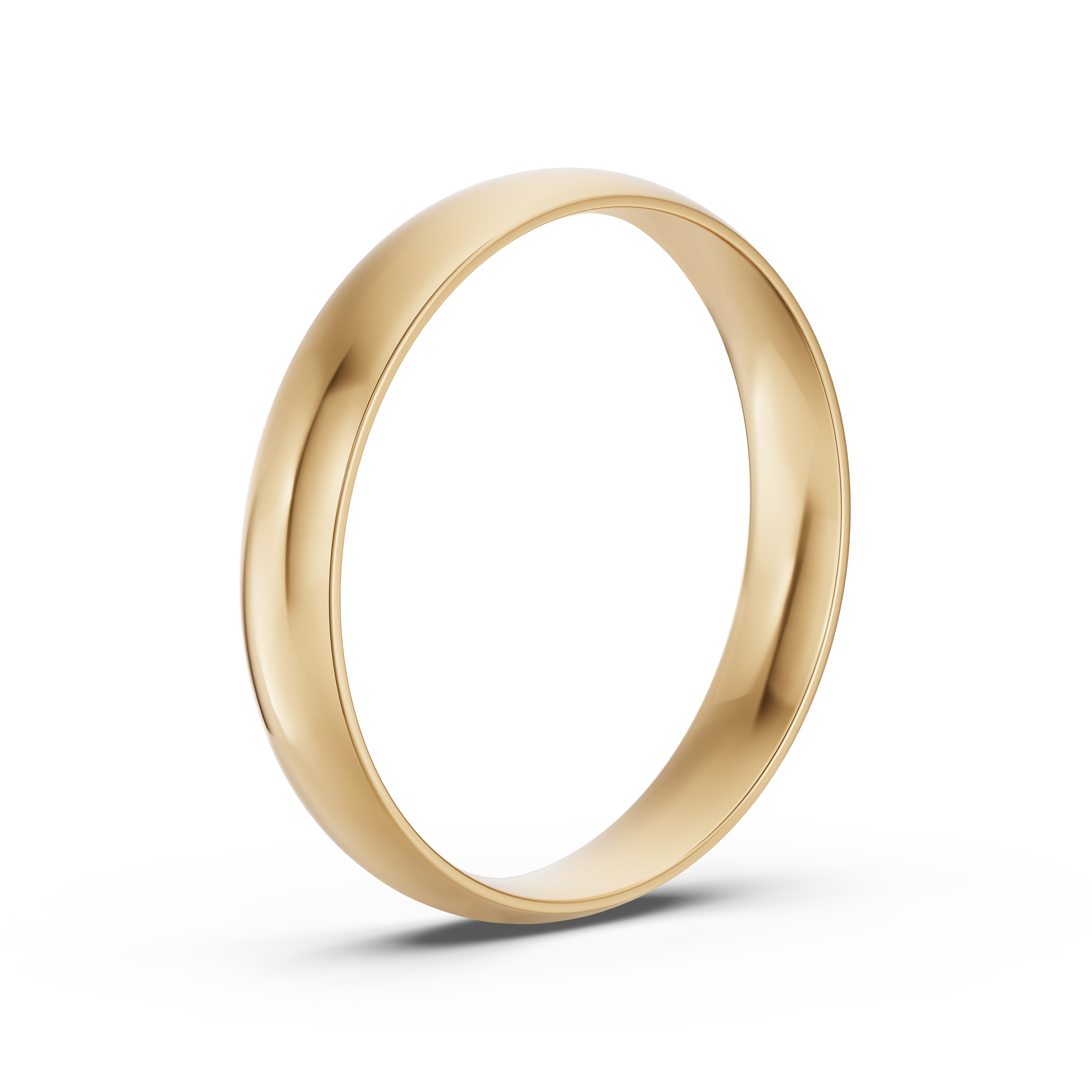 Low Dome Comfort-Fit Polished Band (4mm)