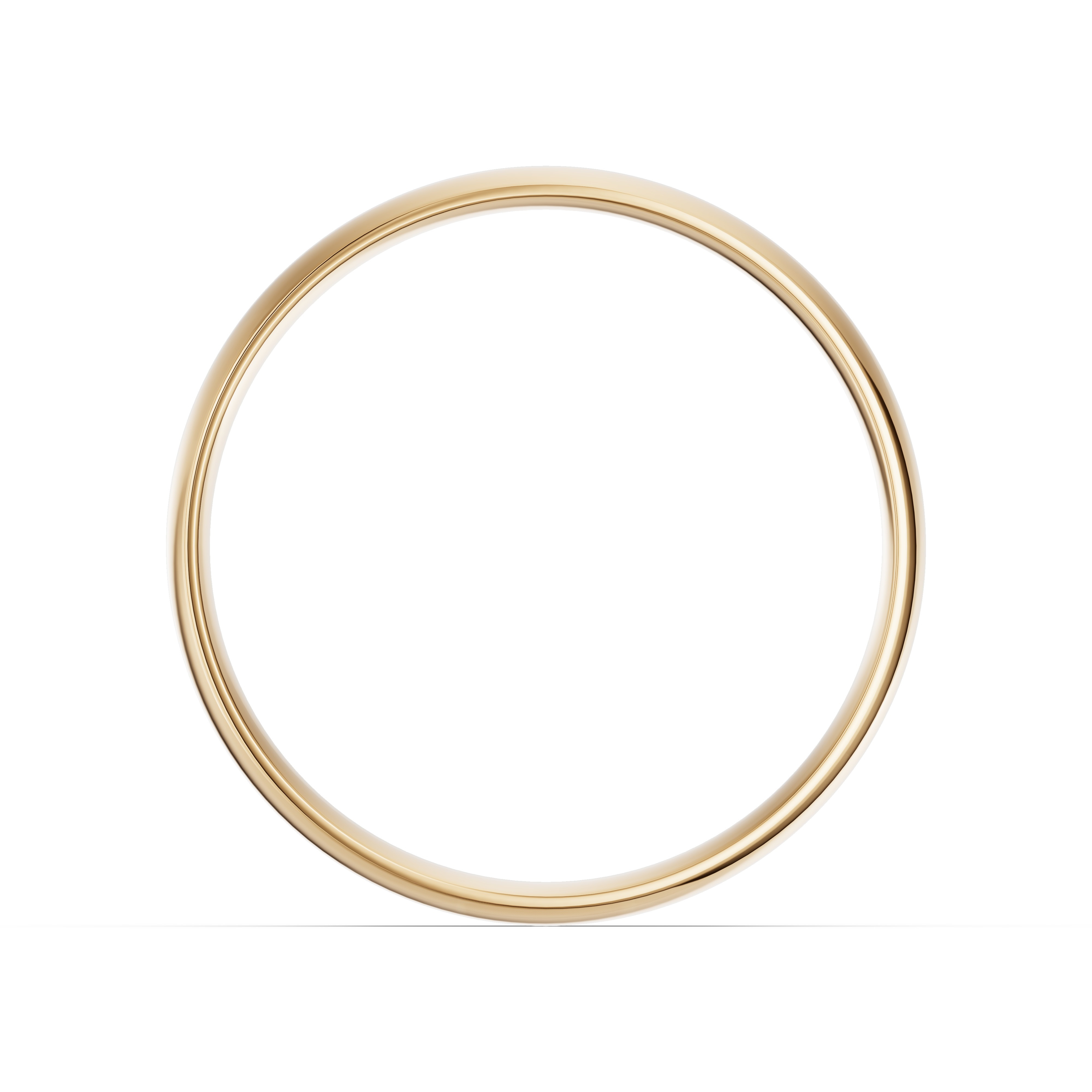Low Dome Comfort-Fit Polished Band (4mm)