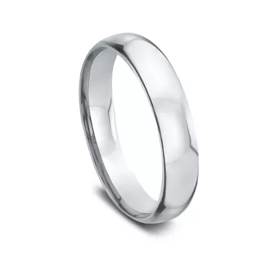 Low Dome Comfort-Fit Polished Band (4mm)