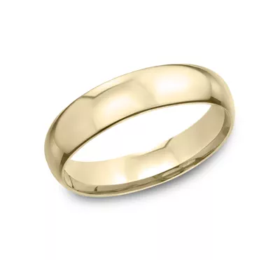 Low Dome Comfort-Fit Polished Band (5mm)
