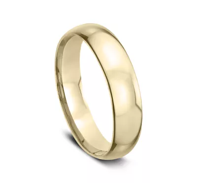 Low Dome Comfort-Fit Polished Band (5mm)