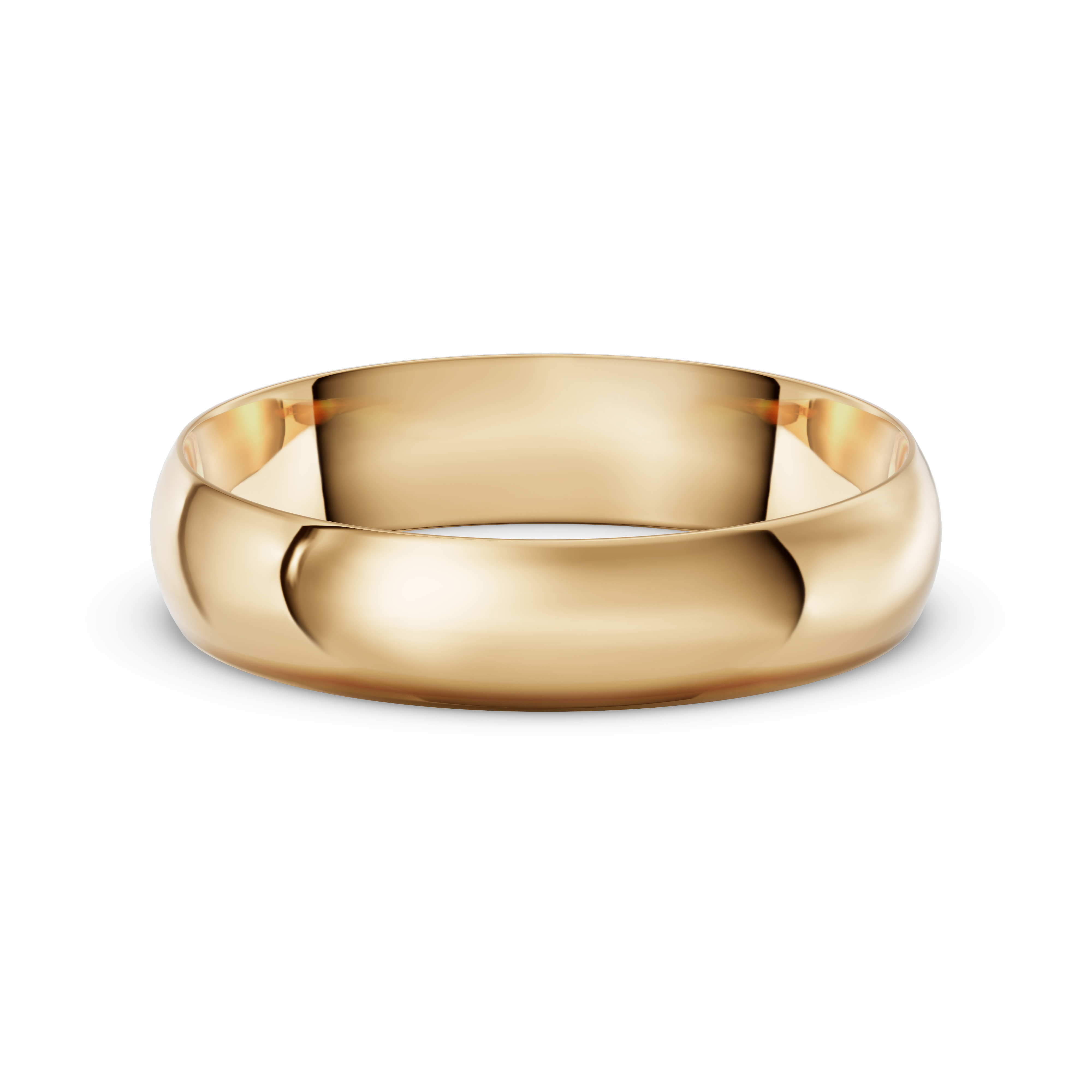 Low Dome Comfort-Fit Polished Band (5mm)