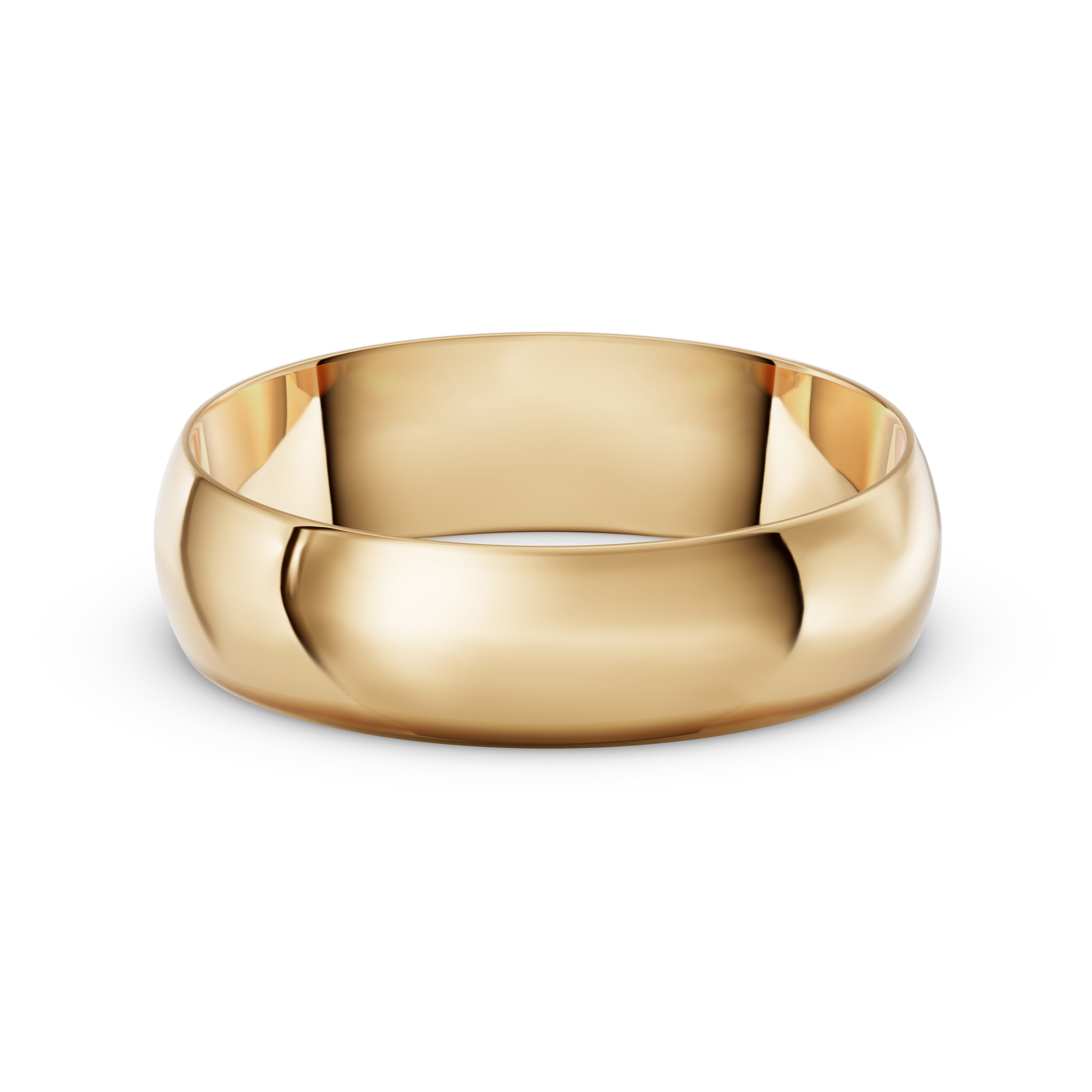 Low Dome Comfort-Fit Polished Band (6mm)