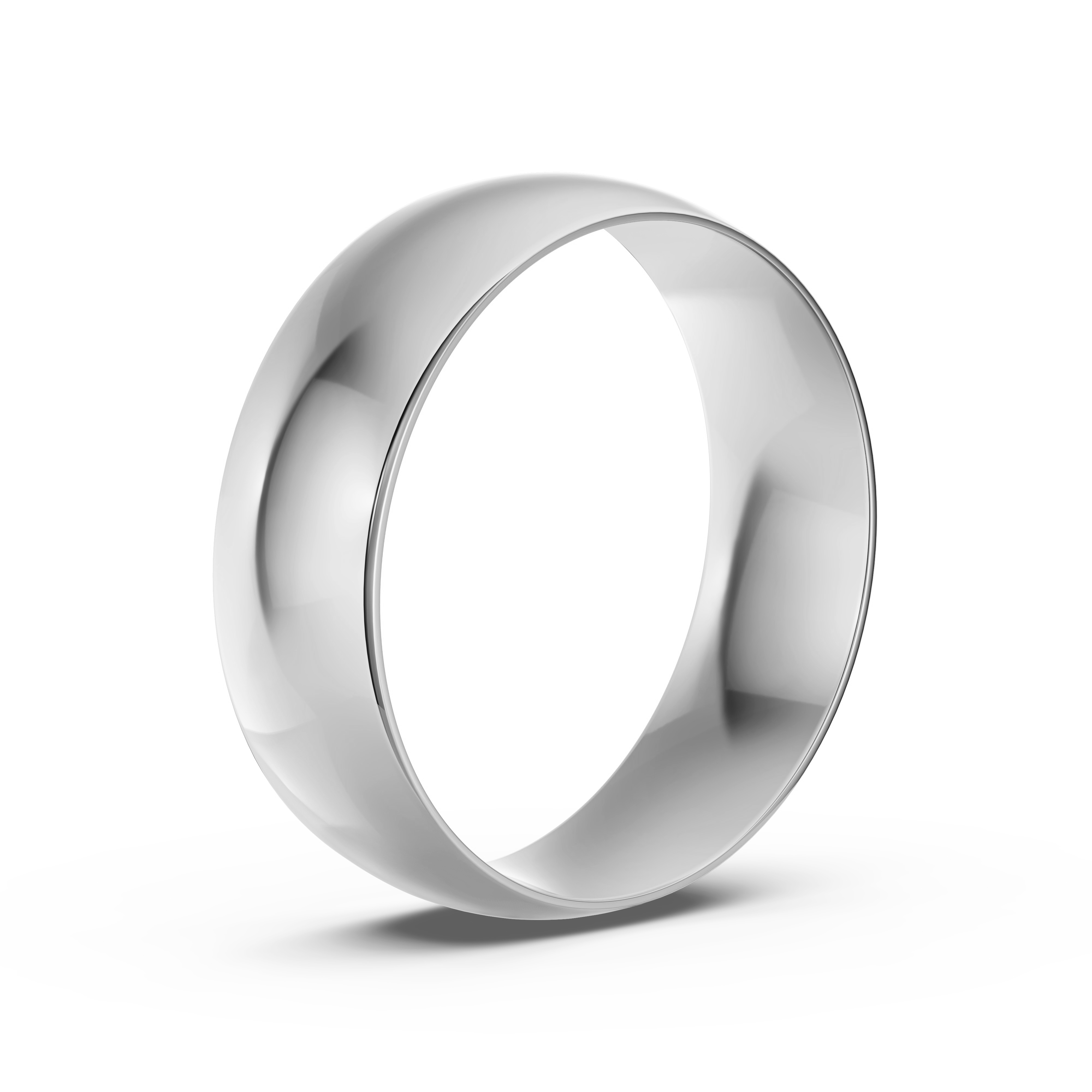 Low Dome Comfort-Fit Polished Band (7mm)