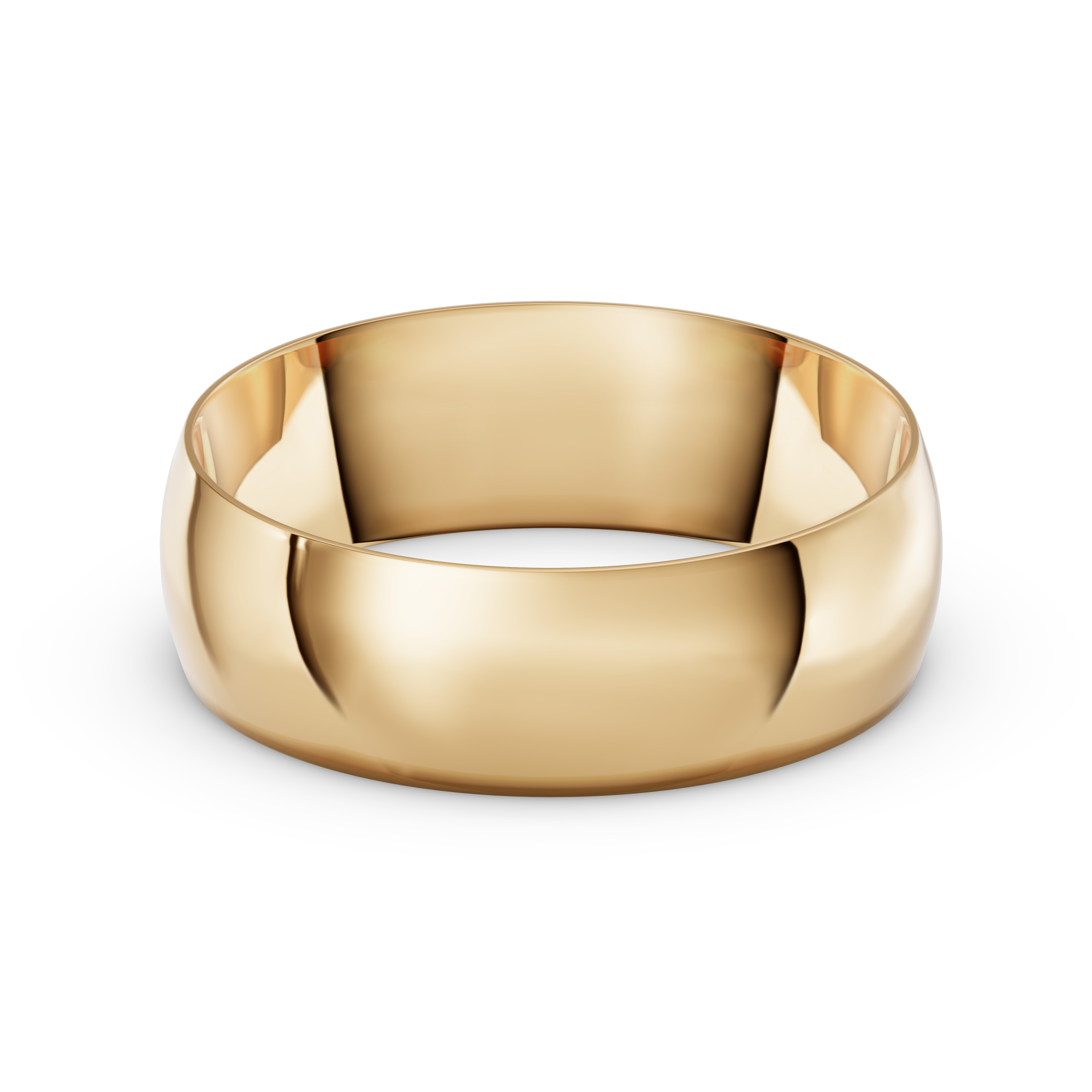 Low Dome Comfort-Fit Polished Band (7mm)