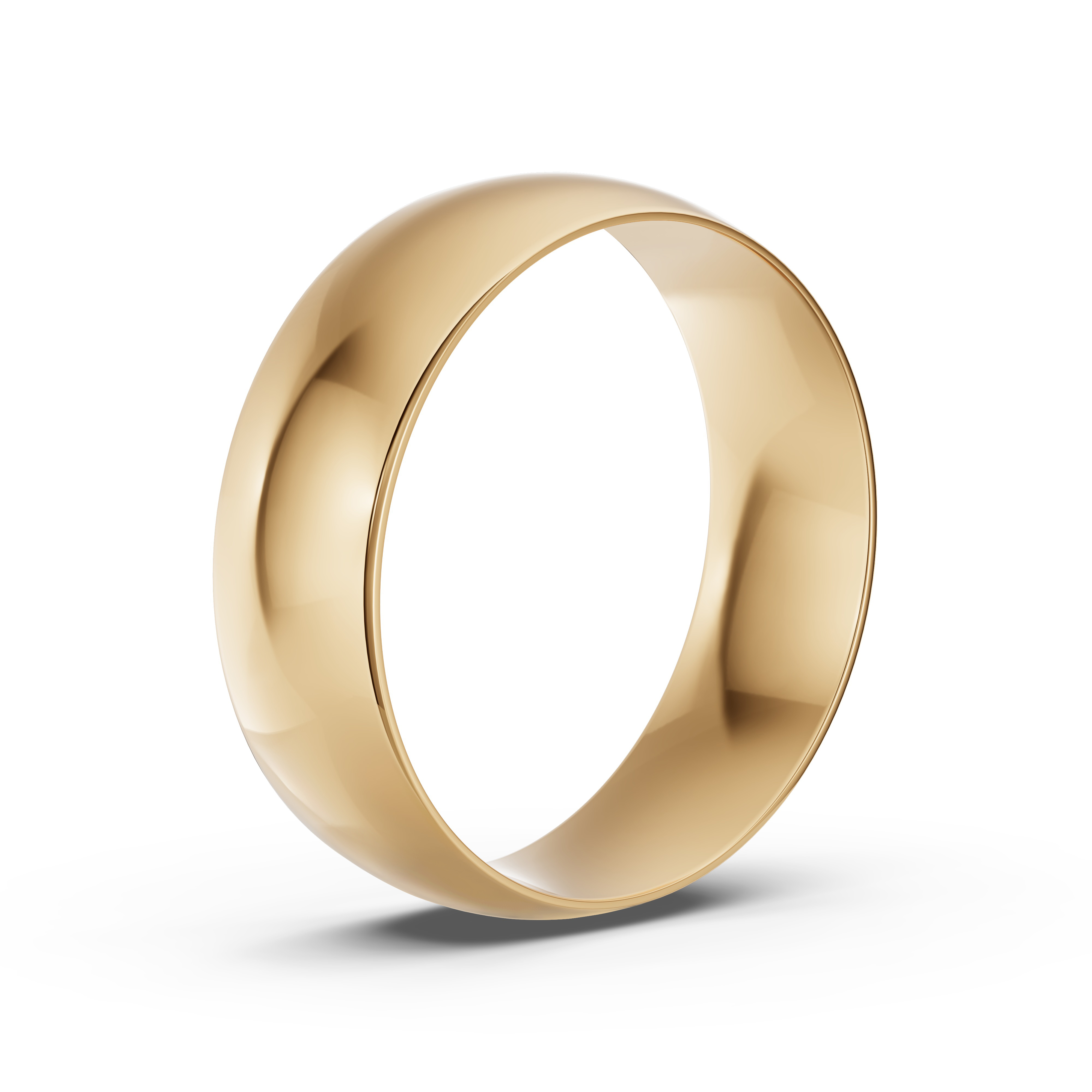 Low Dome Comfort-Fit Polished Band (7mm)