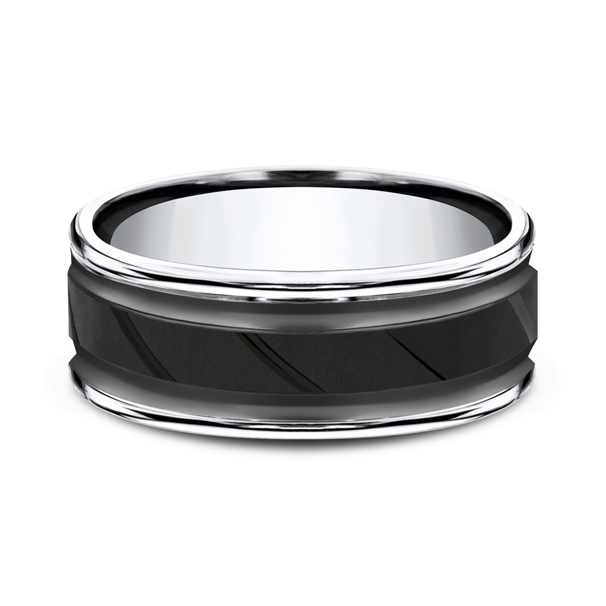 Cobalt Diagonal-Cut Comfort-Fit Band (8mm)