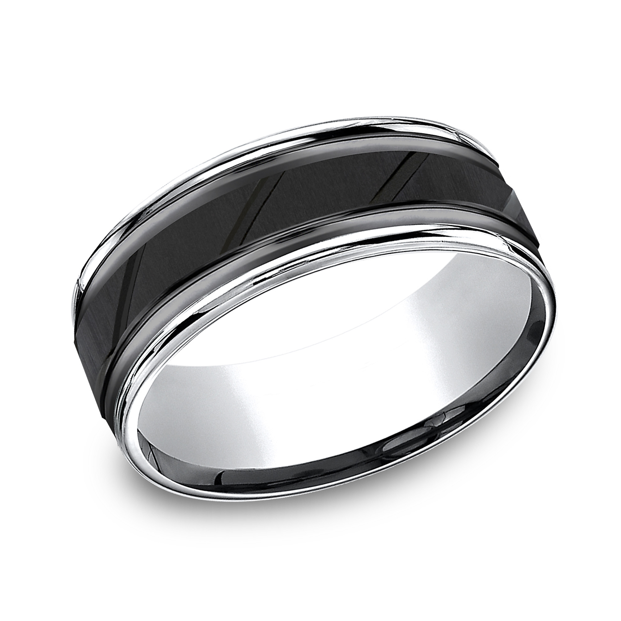 Cobalt Diagonal-Cut Comfort-Fit Band (8mm)