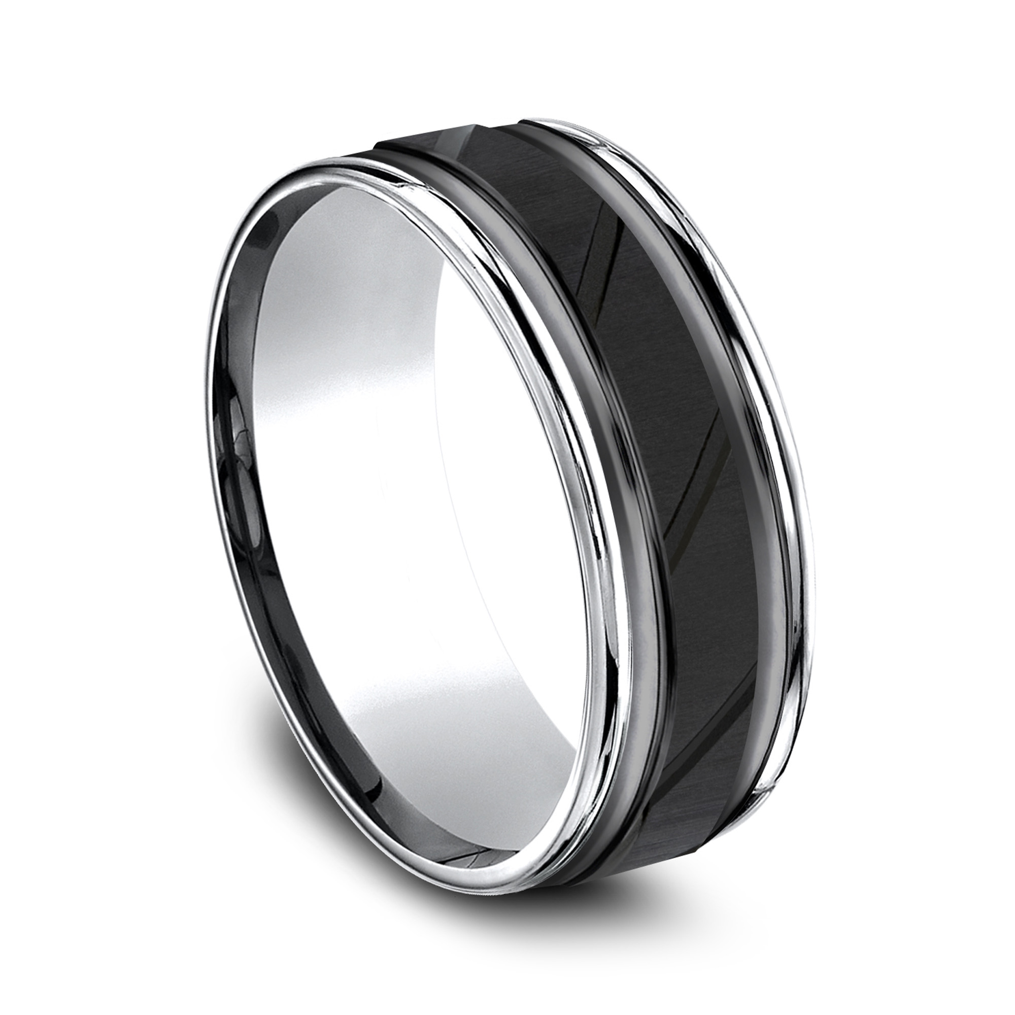 Cobalt Diagonal-Cut Comfort-Fit Band (8mm)