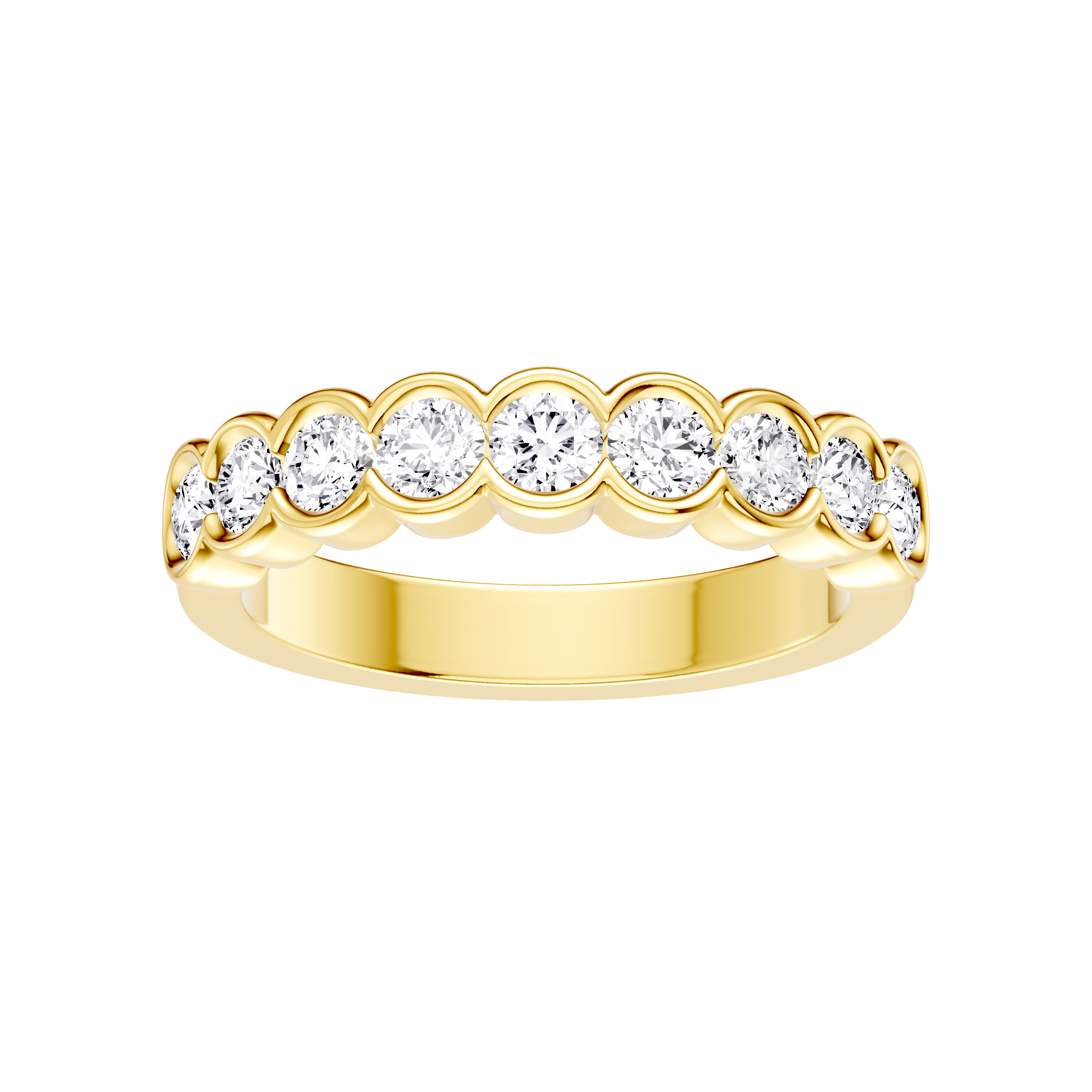 Classic Open Bezel Lab Diamond Band (1.00 ct. tw.) - 14K Yellow Gold