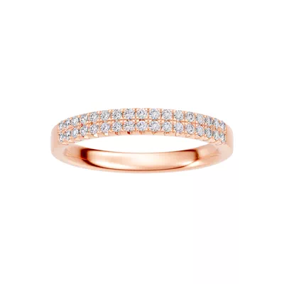 Classic Double-Row Pavé Lab Diamond Band (0.25 ct. tw.)