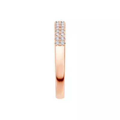 Classic Double-Row Pavé Lab Diamond Band (0.25 ct. tw.)