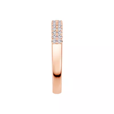 Classic Double-Row Pavé Lab Diamond Band (0.33 ct. tw.)