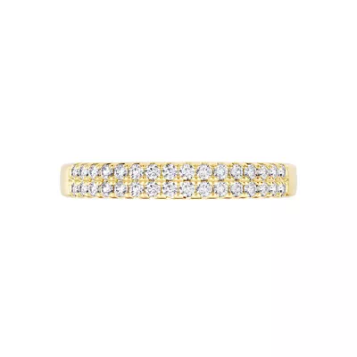 Classic Double-Row Pavé Lab Diamond Band (0.33 ct. tw.)