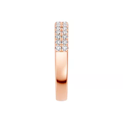 Classic Double-Row Pavé Lab Diamond Band (0.50 ct. tw.)