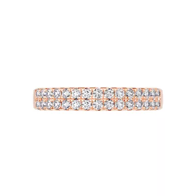 Classic Double-Row Pavé Lab Diamond Band (0.50 ct. tw.)