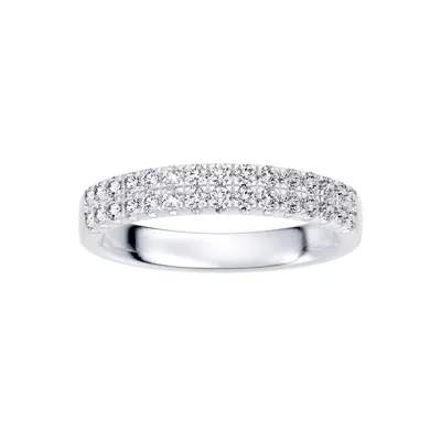 Classic Double-Row Pavé Diamond Band (0.50 ct. tw.)