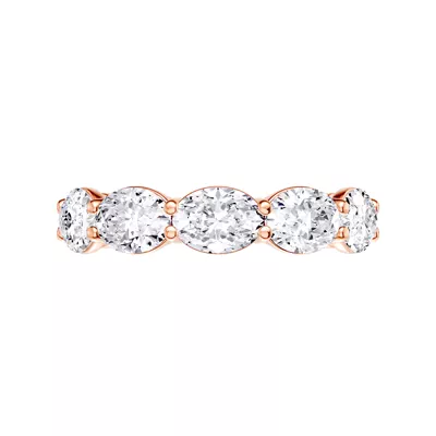 East-West Oval 5-Stone Lab Diamond Band (2.50 ct. tw.)