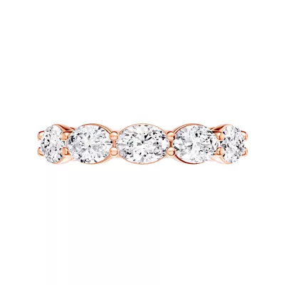 East-West Oval 5-Stone Lab Diamond Band (2.00 ct. tw.)