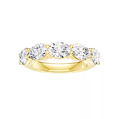 East-West Oval 5-Stone Lab Diamond Band (3.00 ct. tw.)
