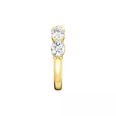 East-West Oval 5-Stone Lab Diamond Band (3.00 ct. tw.)