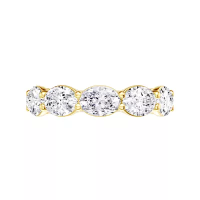 East-West Oval 5-Stone Lab Diamond Band (3.00 ct. tw.)