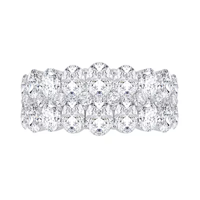 Mirena Mosaic Oval Lab Diamond Band
