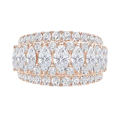 Vivant Marquise Trio Lab Diamond Band