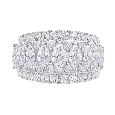Vivant Marquise Trio Lab Diamond Band