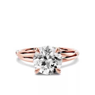 Avalon Crossover Solitaire Engagement Ring