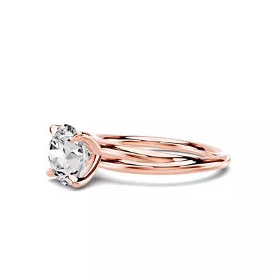 Avalon Crossover Solitaire Engagement Ring
