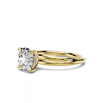 Avalon Crossover Solitaire Engagement Ring