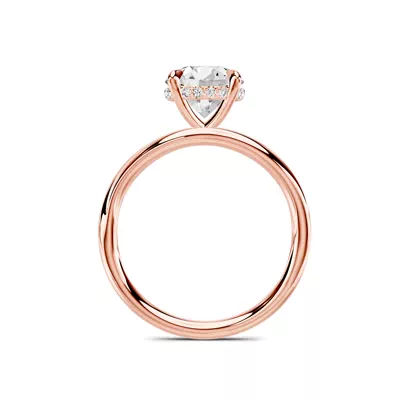 Avalon Crossover Hidden Halo Engagement Ring