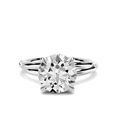 Avalon Crossover Hidden Halo Engagement Ring