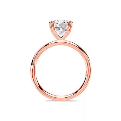 Avalon Crossover Double Prong Solitaire Engagement Ring
