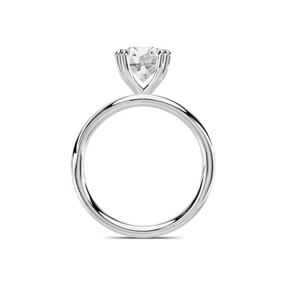 Avalon Crossover Double Prong Solitaire Engagement Ring