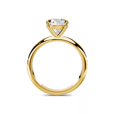 Serra Knife Edge Gallery Basket Engagement Ring (2mm)